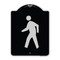 Signmission Pedestrian Crossing Symbol Heavy-Gauge Aluminum Architectural Sign, 24" x 18", BS-1824-23337 A-DES-BS-1824-23337 - alternate 1